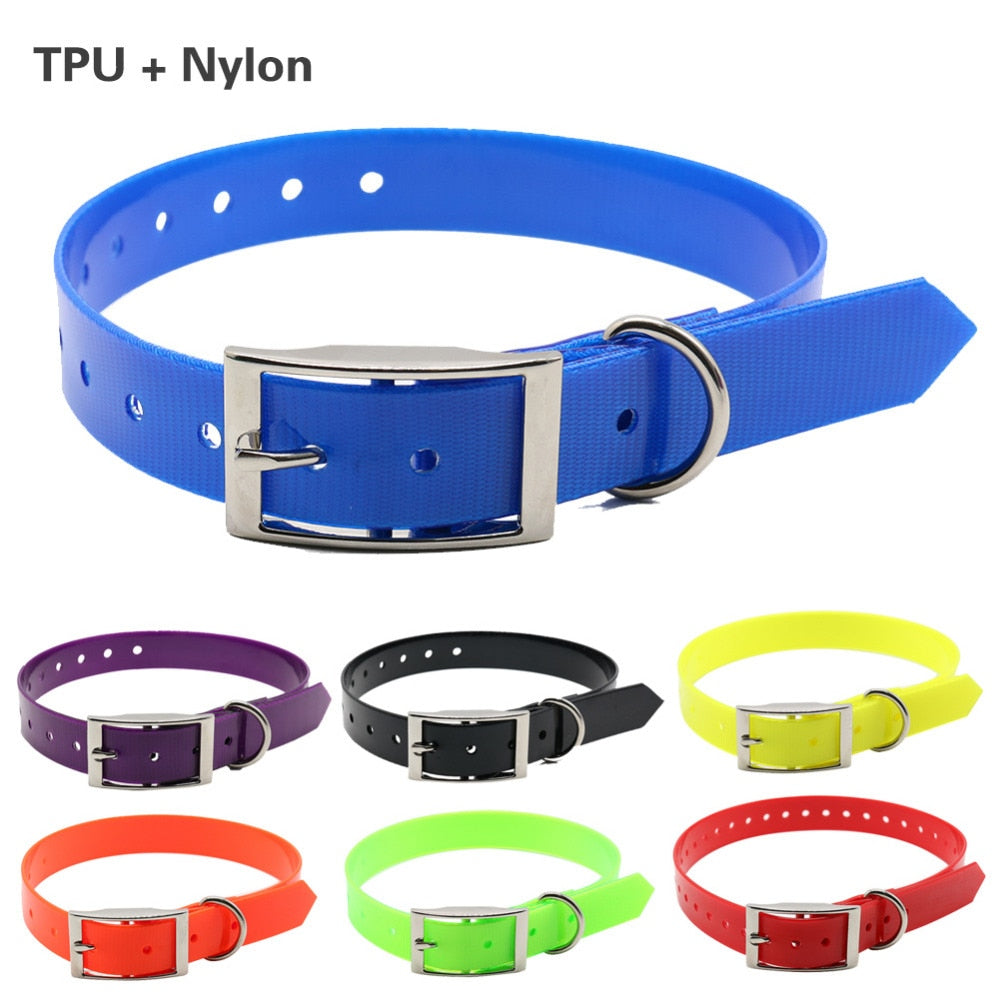 New Fashion pet dog collar High quality TPU+Nylon waterproof deodorant Resistant dirt Easy clean collars 7 Colors pet supplies