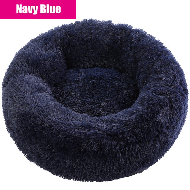 Super Large Dog Bed Round Washable Pets Bed Winter Warm Sleeping Plush Dog Kennel Cat Mats Puppy Cushion Mat Dog Cat Supplies
