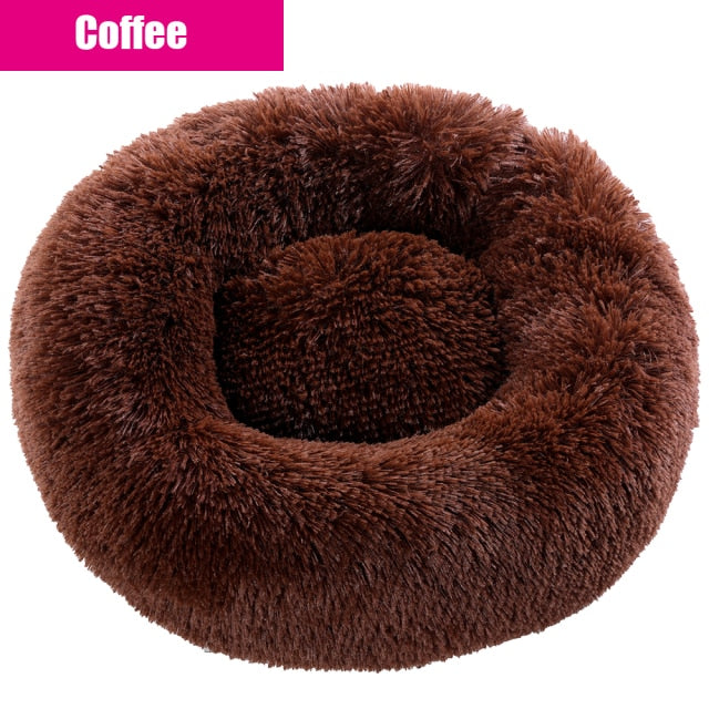 Super Large Dog Bed Round Washable Pets Bed Winter Warm Sleeping Plush Dog Kennel Cat Mats Puppy Cushion Mat Dog Cat Supplies