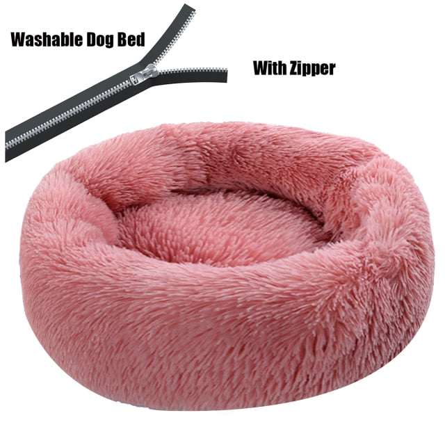 Super Large Dog Bed Round Washable Pets Bed Winter Warm Sleeping Plush Dog Kennel Cat Mats Puppy Cushion Mat Dog Cat Supplies