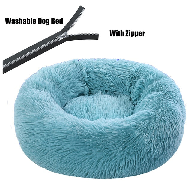 Super Large Dog Bed Round Washable Pets Bed Winter Warm Sleeping Plush Dog Kennel Cat Mats Puppy Cushion Mat Dog Cat Supplies