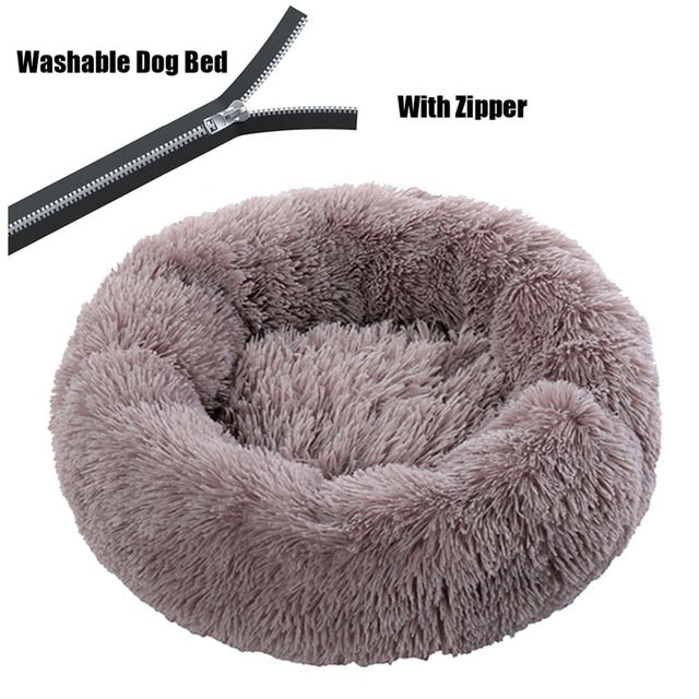 Super Large Dog Bed Round Washable Pets Bed Winter Warm Sleeping Plush Dog Kennel Cat Mats Puppy Cushion Mat Dog Cat Supplies
