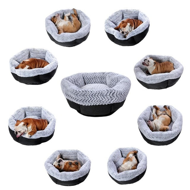 Super Large Dog Bed Round Washable Pets Bed Winter Warm Sleeping Plush Dog Kennel Cat Mats Puppy Cushion Mat Dog Cat Supplies