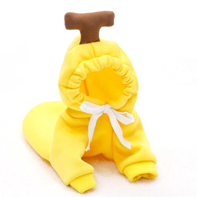 Warm Dog Winter Clothes Cute Fruit Dog Coat Hoodies Fleece Pet Dogs Costume