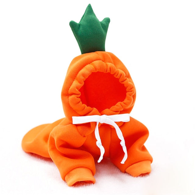 Warm Dog Winter Clothes Cute Fruit Dog Coat Hoodies Fleece Pet Dogs Costume