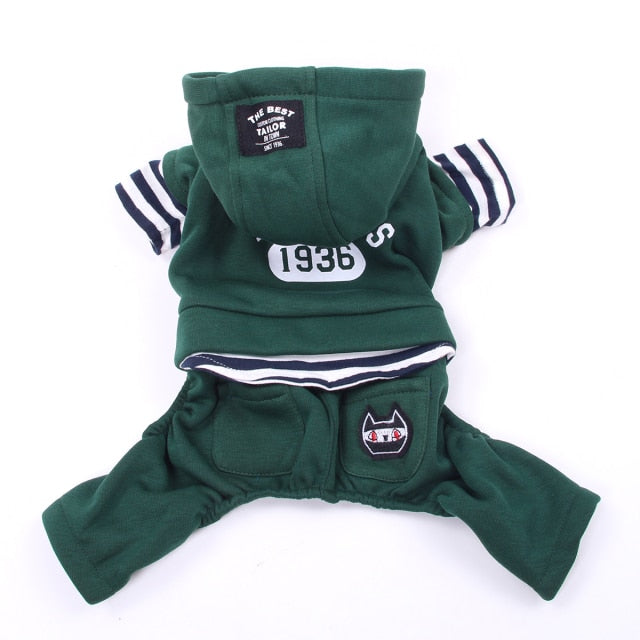Pet Sweater Hoodie Letters Design Dog Jumpsuit Coat Jacket Cat Puppy Autumn Clothes Apparel
