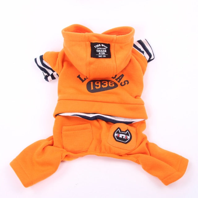Pet Sweater Hoodie Letters Design Dog Jumpsuit Coat Jacket Cat Puppy Autumn Clothes Apparel