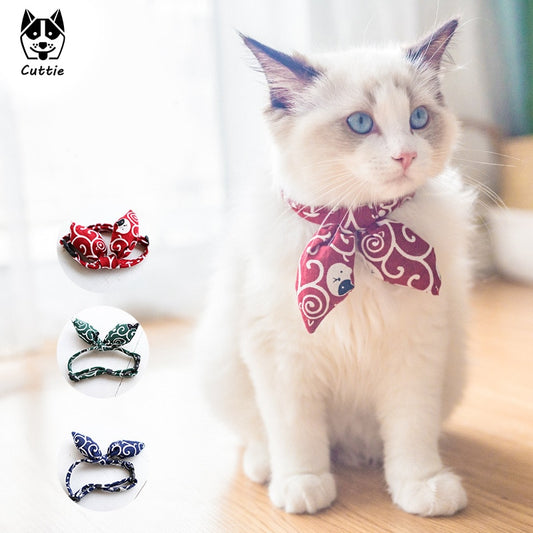 Cat Collar for Cats and Small Dogs bowtie Necklace